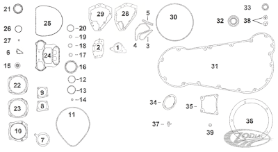 5pck Gasket,Oil Pump,Paper Indian03-11 (GB)