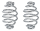 Barrel Seat Springs 4" Chrome (GB)