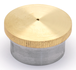 Knurled Brass Gas Cap Kit Vented (GB)