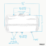 Dimpled Steel Oil Tank 3/4 Gallon