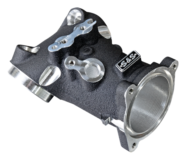 S&S 55mm CNC Ported Blk Manifold ME17-UP (GB)