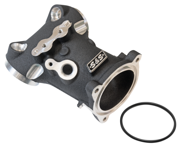 S&S blck high flow manifold ME17-UP 55mm (GB)