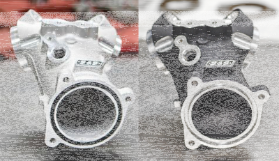 S&S blck high flow manifold ME17-UP 55mm (GB)