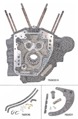 Crankcase 4.425" bore BT07-UP stone gray (GB)