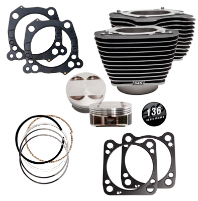 S&S 136CI cylinder kit ME17-UP Blk/highl (GB)