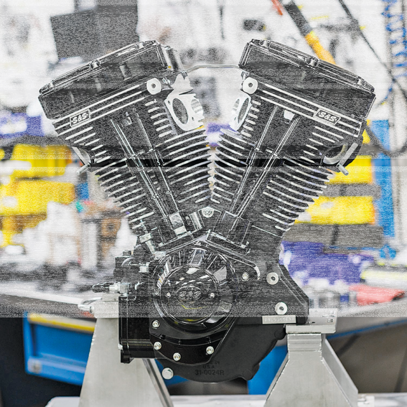 S&S V124 engine black ed no carb/nog ign (GB)