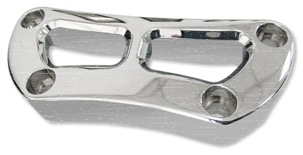 Top Riser Clamp Cut-Out 1" Chr HD73-Up (GB)