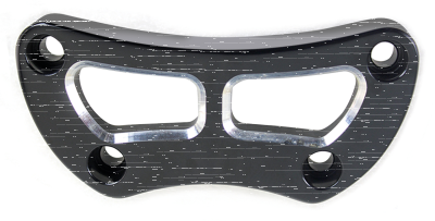 Top Riser Clamp Cut-Out 1" Blk HD73-Up (GB)