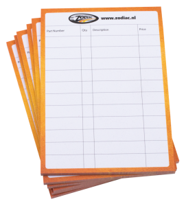 Zodiac note block DIN A6 (GB)