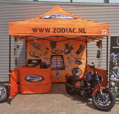 Zodiac EZ-up display tent