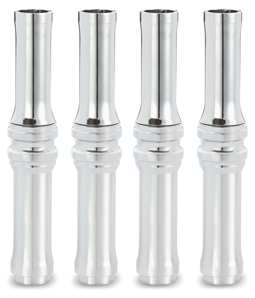 10-GAUGE PUSHROD COVERS TC99-17 CHROME (GB)