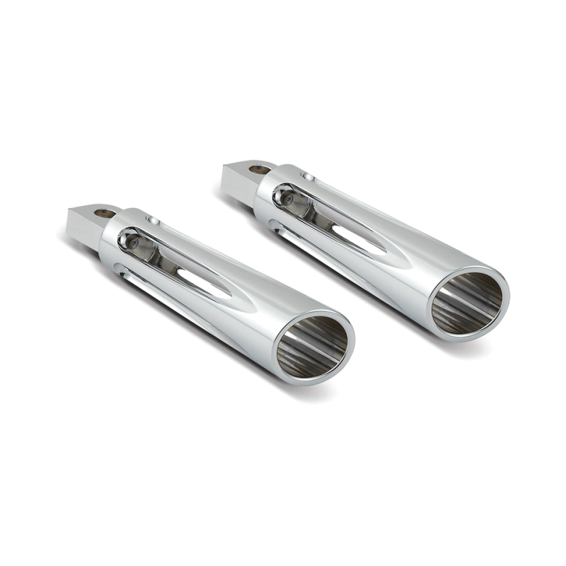 DEEP CUT FOOTPEGS, CHROME (GB)