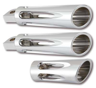 DEEP CUT FOOTPEGS, CHROME (GB)