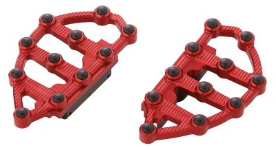 Ness MX Passenger Floorboards - Red (GB)