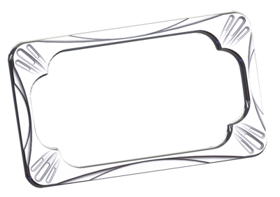DEEP CUT LICENSE PLATE FRAME CHROME (GB)