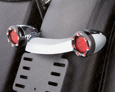 RED LENS KIT, BLK RING w/RED LED (GB)