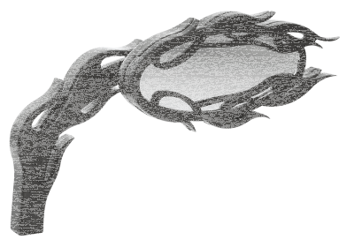 ALT. FLAMED MIRROR, BLK, RIGHT (GB)