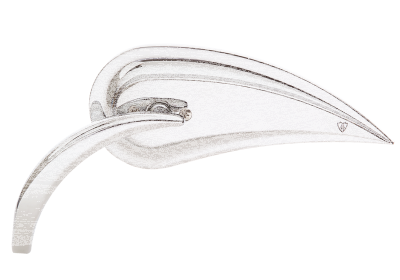 RAD-III TEARDROP, DIE-CAST STEM, LEFT (GB)