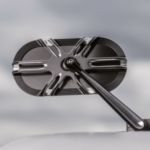 10-Gauge Caged series blk mirror left