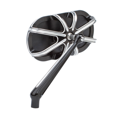 10-Gauge Caged series blk mirror left (GB)