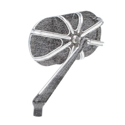10-Gauge Caged series blk mirror right (GB)