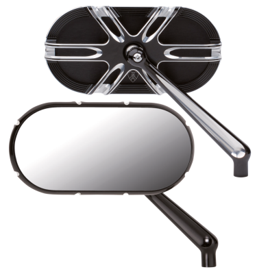 Deep cut Caged series blck mirror left (GB)