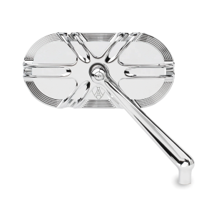 Deep cut Caged series chr mirror left (GB)