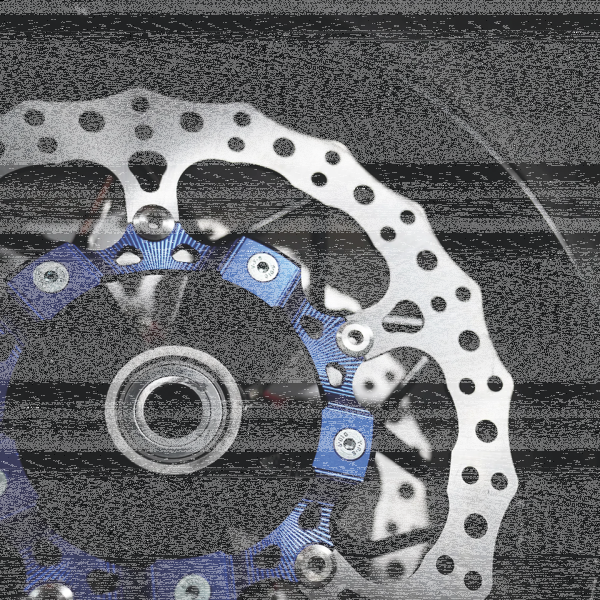 14" Billet Big Brake Rotor Left Blue (GB)