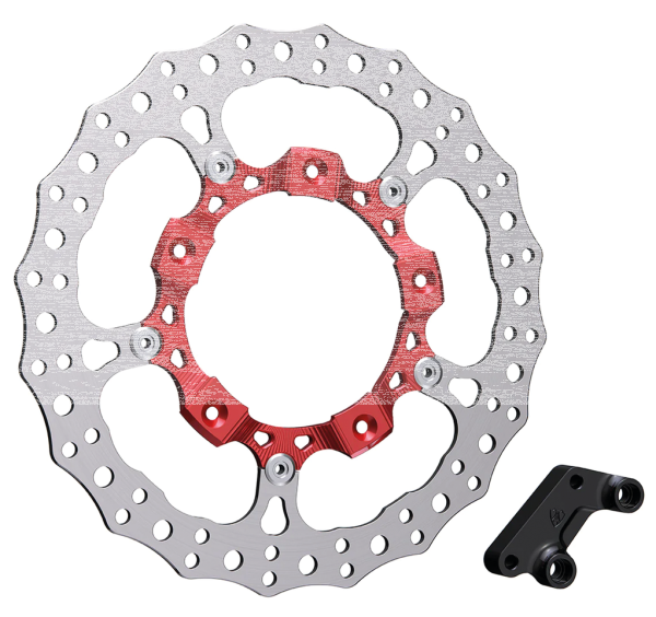 14" Billet Big Brake Rotor Left Red (GB)
