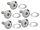 Floating disc Hardware set/5 FLT14-UP (GB)