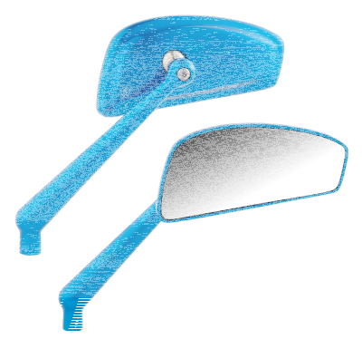 Tearchop Forged Right Mirror Blue (GB)