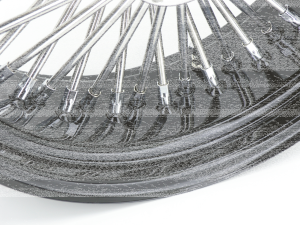 Black rim+hub Fat Daddy 17X3.5 50 (GB)