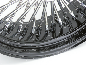 Black rim+hub Fat Daddy 16X5.5 50 (GB)