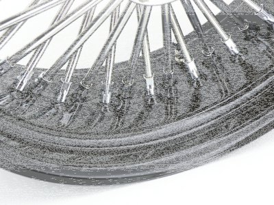 Black rim+hub Fat Daddy 16X3.5 50 (GB)