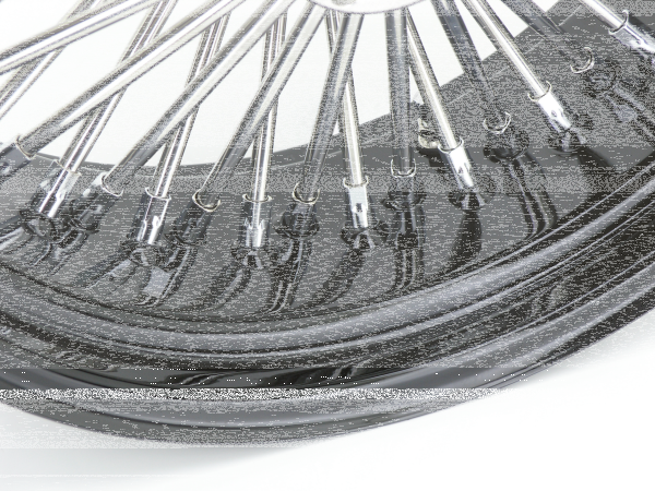 Black rim+hub Fat Daddy 16X5.5 50 (GB)