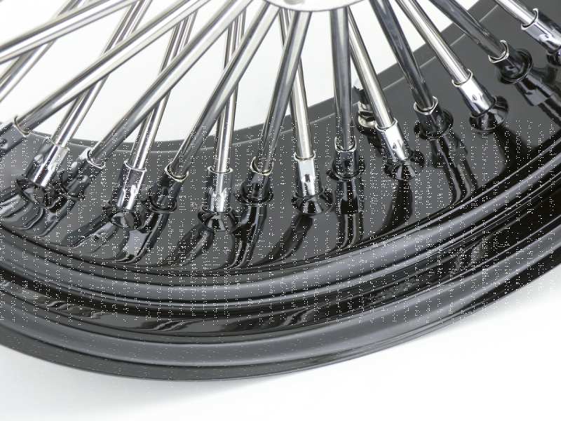 Black rim+hub Fat Daddy 17X3.5 50 (GB)