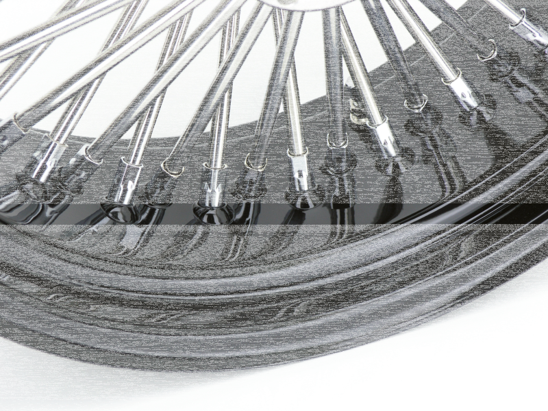 Black rim+hub Fat Daddy 18X4.25 (GB)