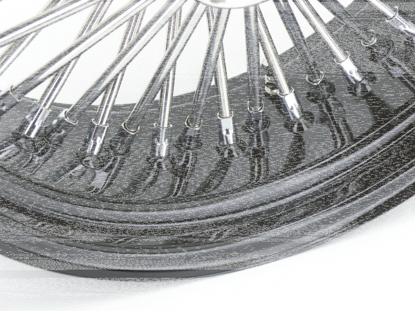 Black rim+hub Fat Daddy 18X3.5 50 (GB)