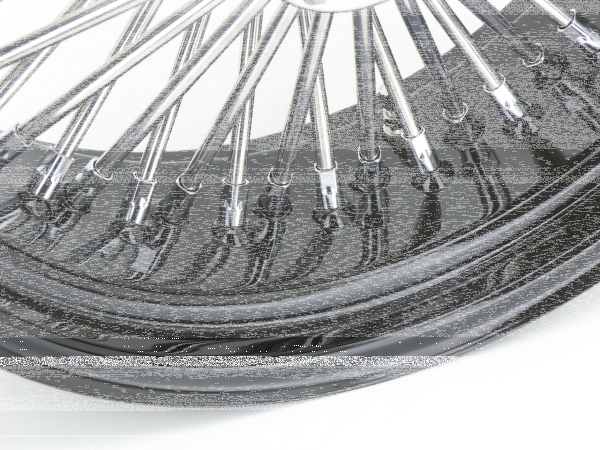 Black rim+hub Fat Daddy 16X3.5 50 (GB)