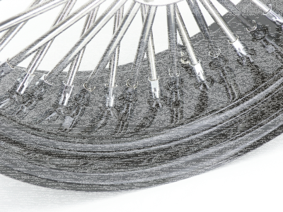 Black rim+hub Fat Daddy 16X5.5 50 (GB)