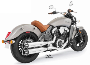 Freedom Eagle mufflers chr/blk ISC15-24 (GB)
