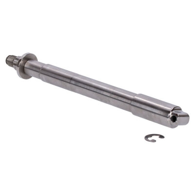 Bare Knuckle Performance, stainless axle kit. Front wheel