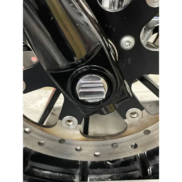 Bare Knuckle Performance, stainless axle kit. Front wheel