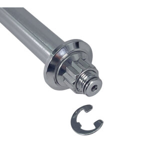 Bare Knuckle Performance, stainless axle kit. Rear wheel