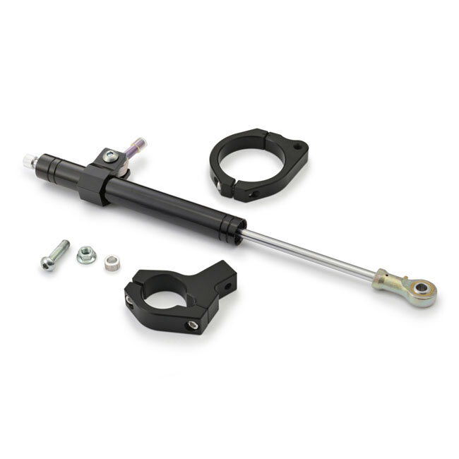 Daytona, steering damper kit. Black
