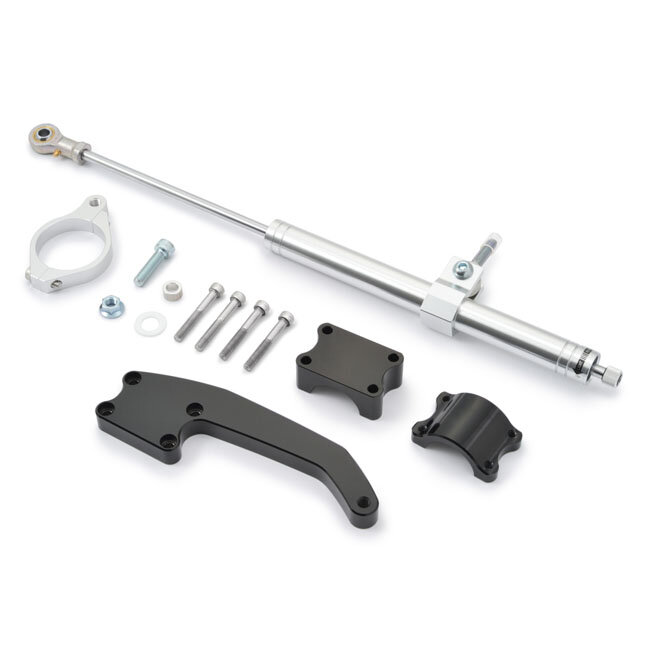 Daytona, steering damper kit. Silver