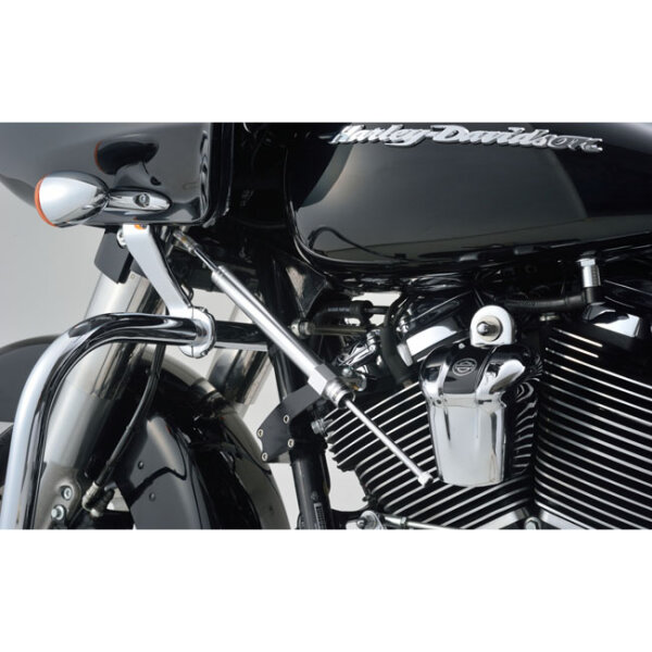 Daytona, steering damper kit. Silver
