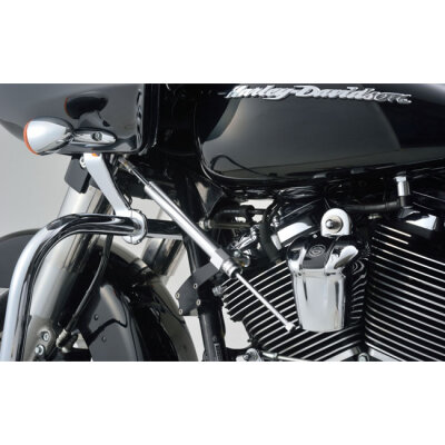 Daytona, steering damper kit. Silver