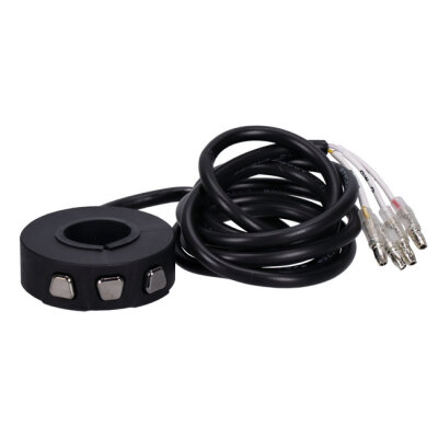 Daytona, 3-Button switch for handlebars. Black