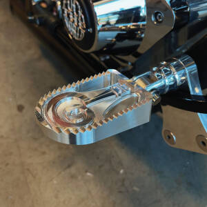 Indian Larry, Question Mark foot pegs. Clear
